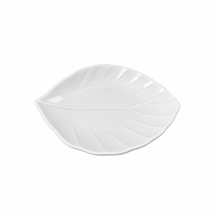 ME. LEAF SHAPE PLATE ; 仿瓷叶形碟