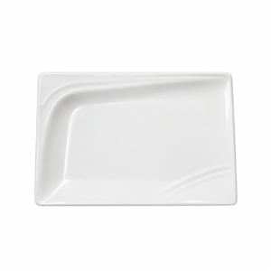 ME. REC PLATE ; 条纹长方盘