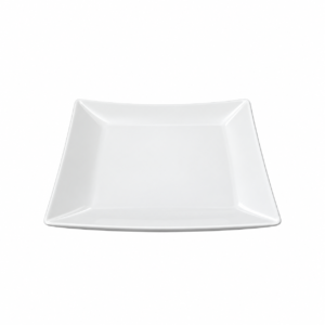 ME. SQ PLATE ; 仿瓷方翘角盘